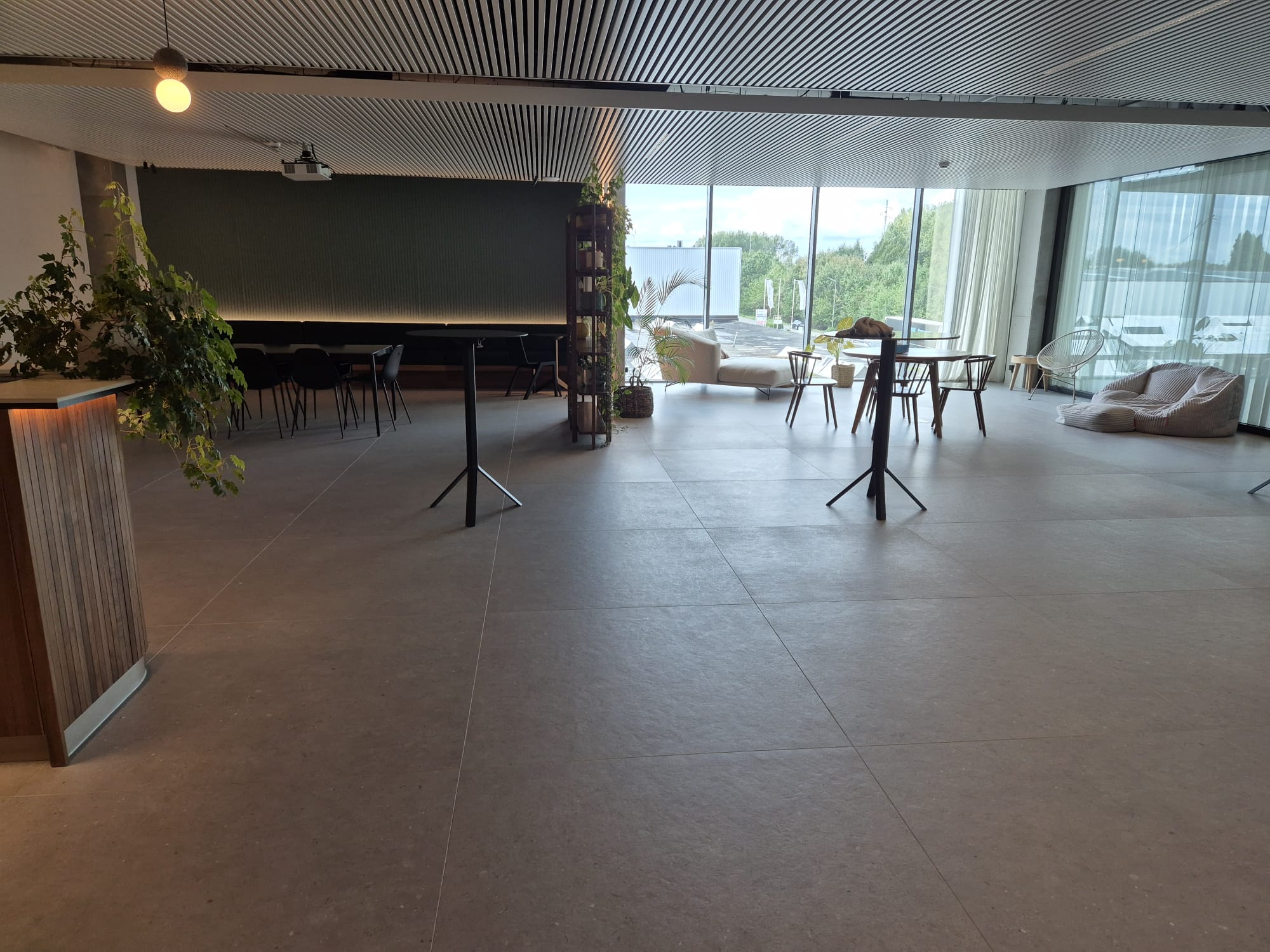 Executive office with long conference table